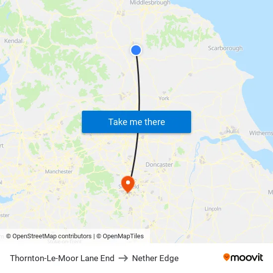 Thornton-Le-Moor Lane End to Nether Edge map