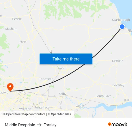 Middle Deepdale to Farsley map