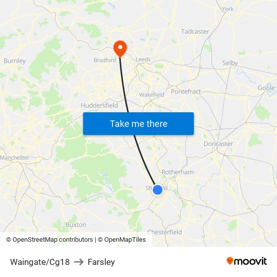 Waingate/Cg18 to Farsley map