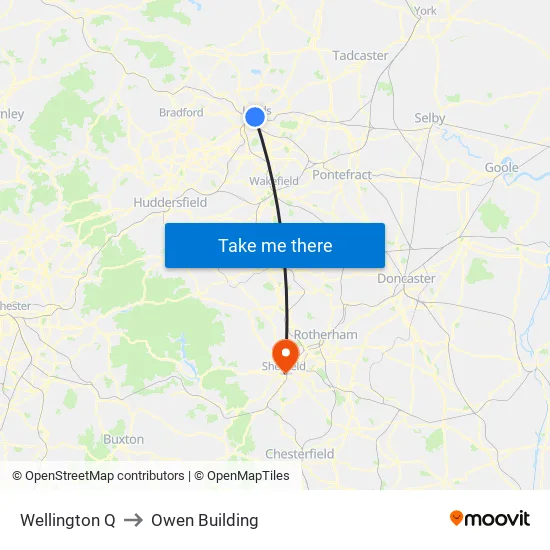 Wellington Q to Owen Building map