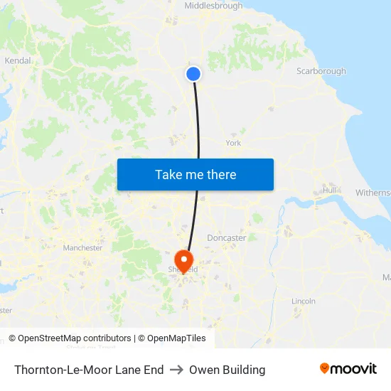 Thornton-Le-Moor Lane End to Owen Building map