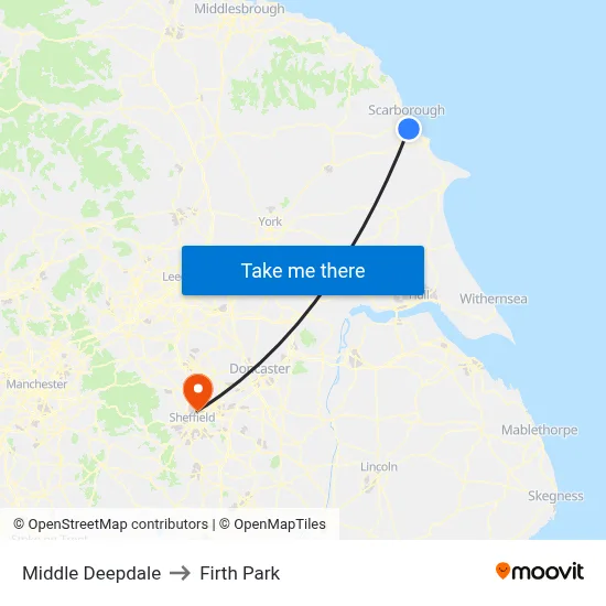 Middle Deepdale to Firth Park map