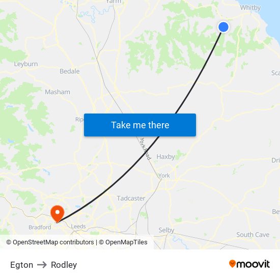 Egton to Rodley map