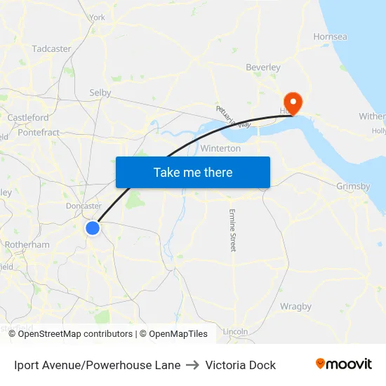 Iport Avenue/Powerhouse Lane to Victoria Dock map