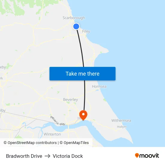 Bradworth Drive to Victoria Dock map