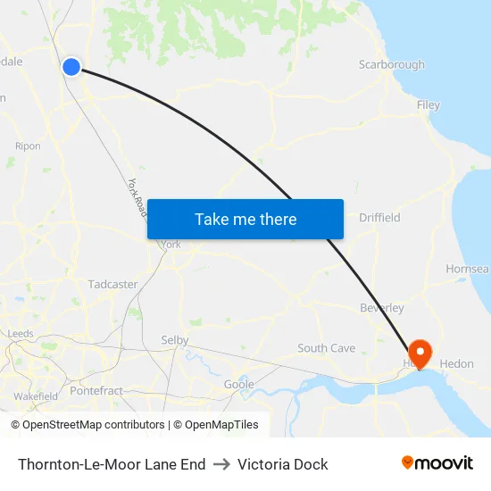 Thornton-Le-Moor Lane End to Victoria Dock map