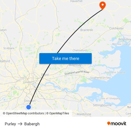 Purley to Babergh map