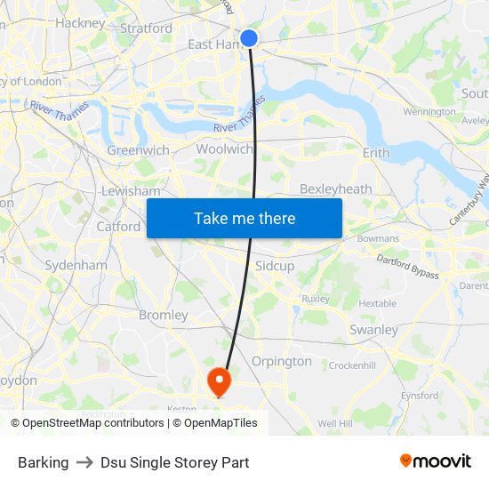 Barking to Dsu Single Storey Part map