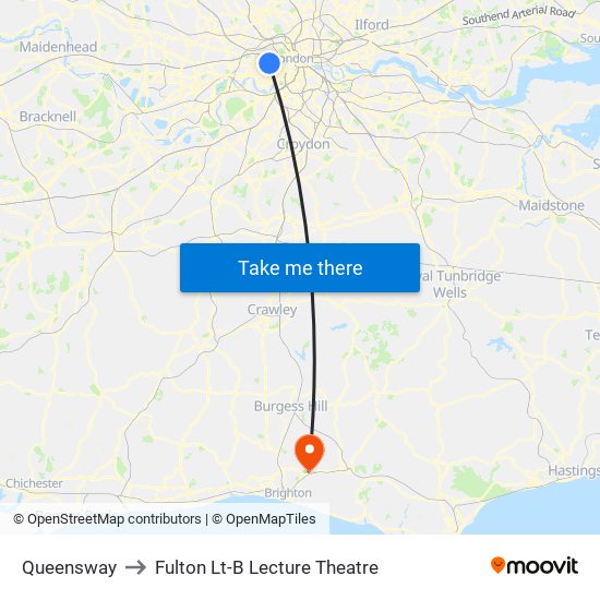 Queensway to Fulton Lt-B Lecture Theatre map