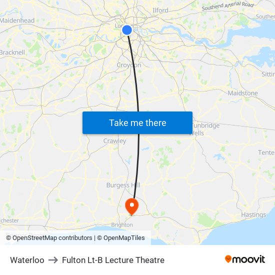Waterloo to Fulton Lt-B Lecture Theatre map