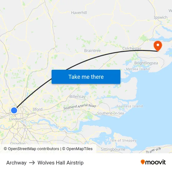 Archway to Wolves Hall Airstrip map