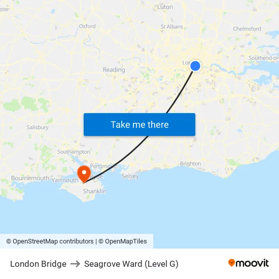London Bridge to Seagrove Ward (Level G) map