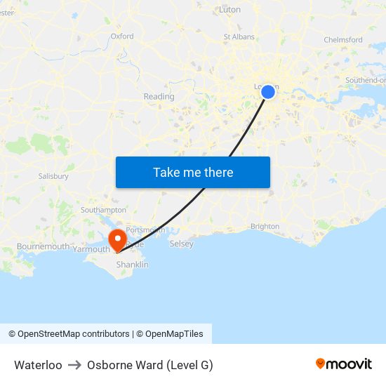 Waterloo to Osborne Ward (Level G) map