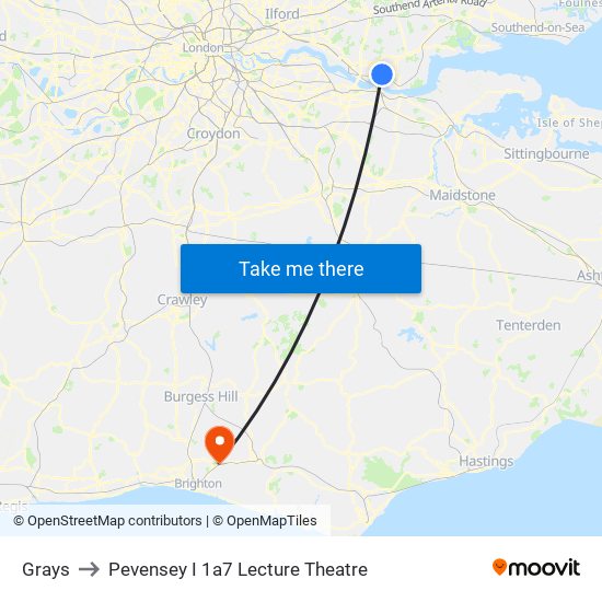 Grays to Pevensey I 1a7 Lecture Theatre map