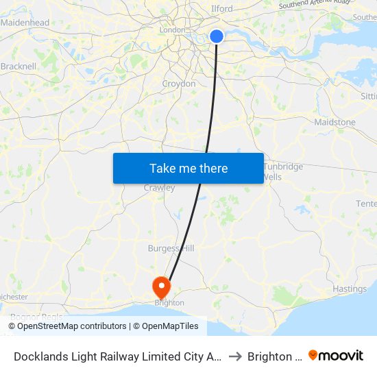 Docklands Light Railway Limited  City Airport Hartmann Rd, North Woolwich, London, E16  2ds to Brighton & Hove parkrun map