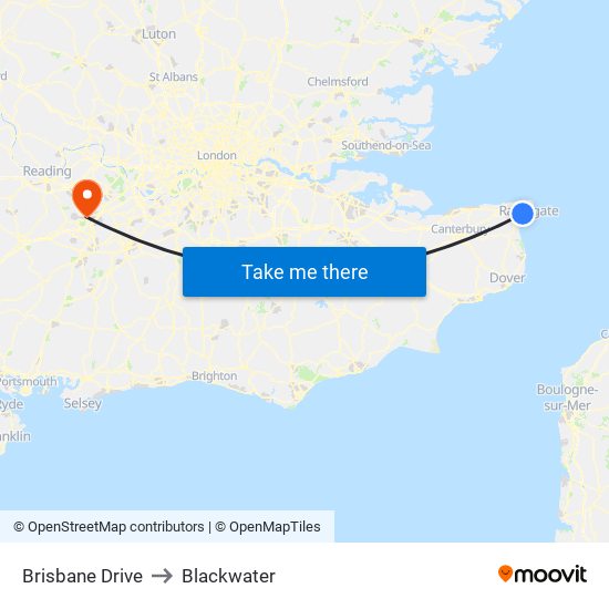 Brisbane Drive to Blackwater map