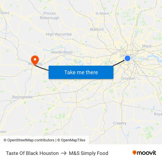 Taste Of Black Houston to M&S Simply Food map