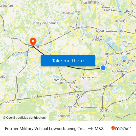 Former Military Vehical Lowsurfaceing Test Laneer Hill Test Recovery And Preperation Space............ to M&S Simply Food map