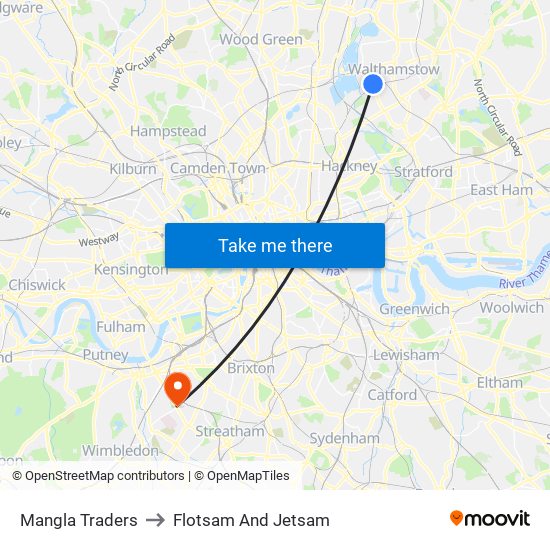 Mangla Traders to Flotsam And Jetsam map