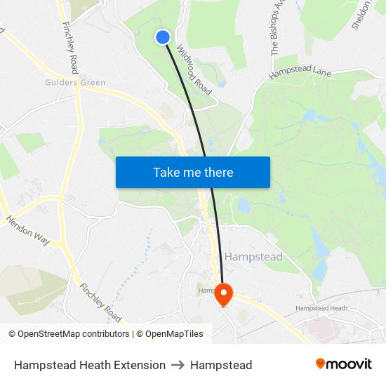 Hampstead Heath Extension to Hampstead map