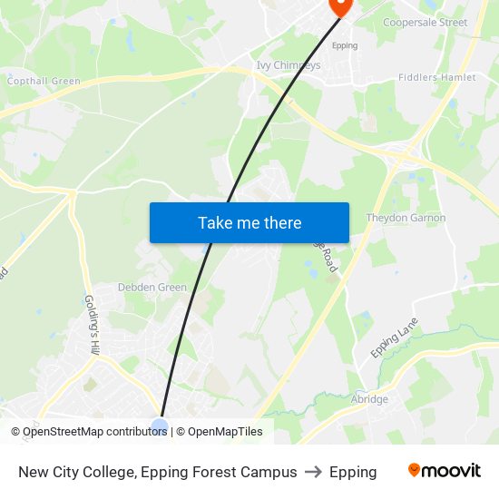 New City College, Epping Forest Campus to Epping map