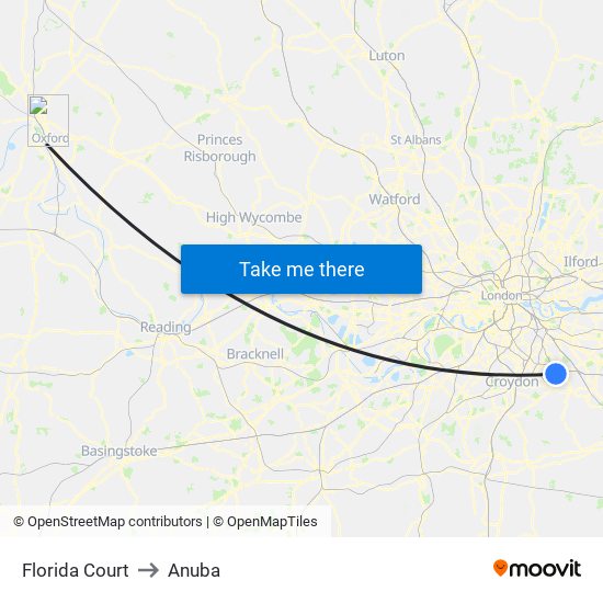Florida Court to Anuba map
