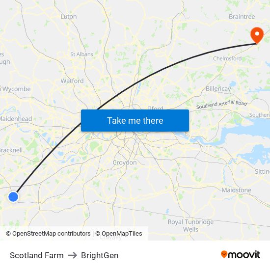 Scotland Farm to BrightGen map