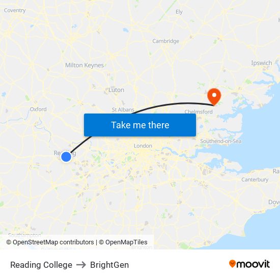 Reading College to BrightGen map