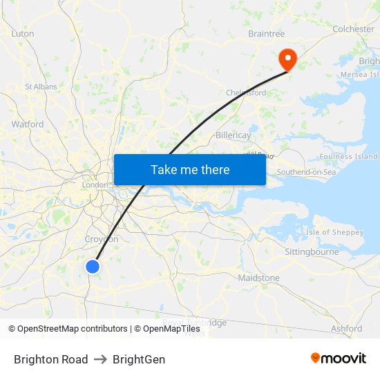 Brighton Road to BrightGen map