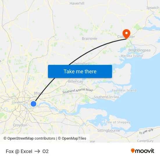 Fox @ Excel to O2 map