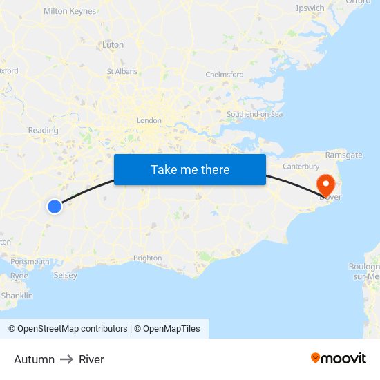 Autumn to River map