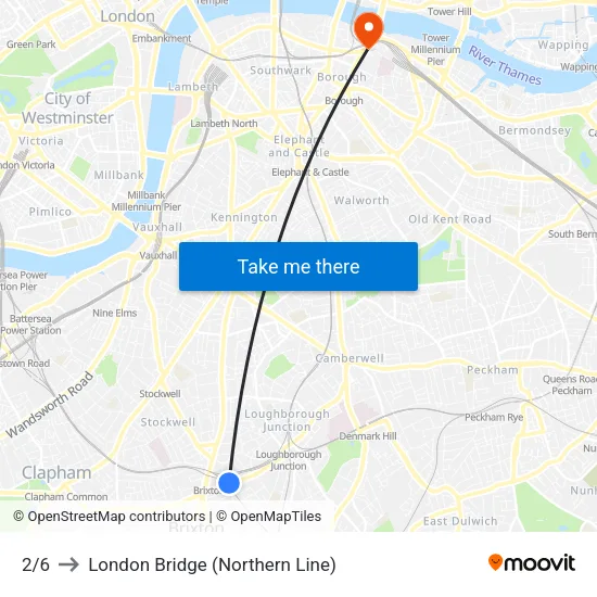 02-??? to London Bridge (Northern Line) map