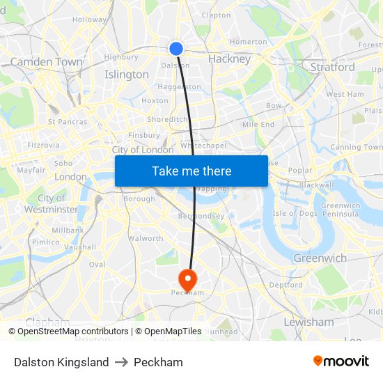 Dalston Kingsland Overground Map Dalston Kingsland, Dalston To Peckham, Peckham With Public Transportation