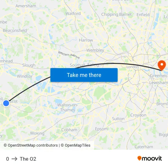 0 to The O2 map
