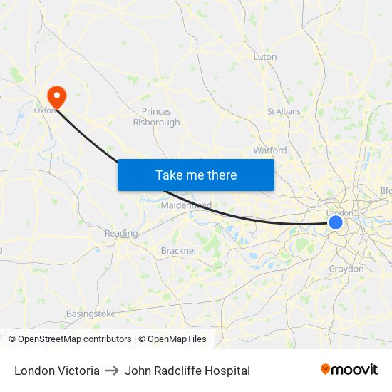 John Radcliffe Hospital Map London Victoria, Westminster To John Radcliffe Hospital, Oxford With Public  Transportation