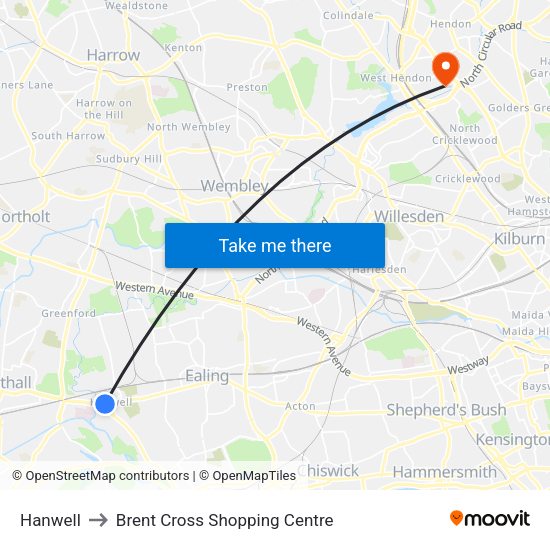 Brent Cross Shopping Centre Map Hanwell, London To Brent Cross Shopping Centre, Brent Cross With Public  Transportation