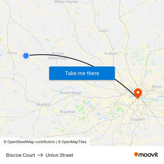 Biscoe Court to Union Street map