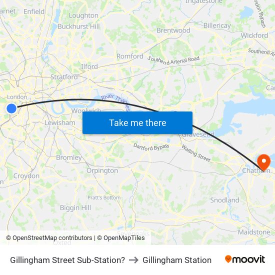 Gillingham Street Sub-Station? to Gillingham Station map