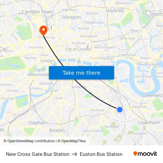 new cross gate bus station new cross to euston bus station somers town with public transportation new cross gate bus station new cross to euston bus station somers town with public transportation