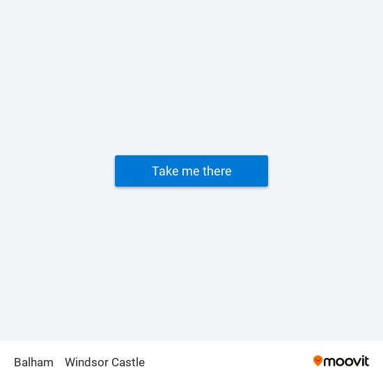 Balham to Windsor Castle map