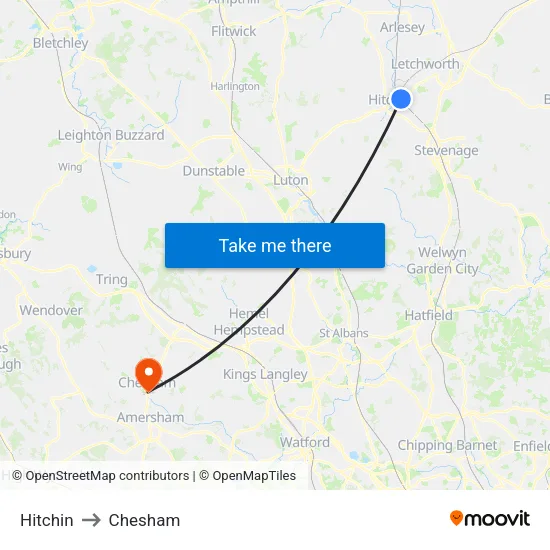 Hitchin to Chesham map