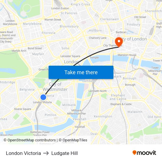 Ludgate Hill London Map London Victoria, Westminster To Ludgate Hill, City Of London With Public  Transportation