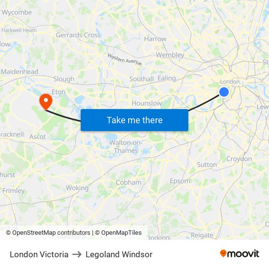 London Victoria to Legoland Windsor with public transportation