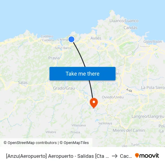 [Anzu|Aeropuerto]  Aeropuerto - Salidas [Cta 20118] to Caces map