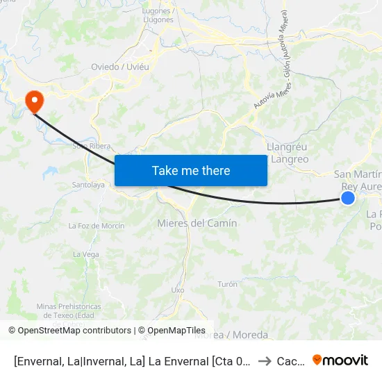 [Envernal, La|Invernal, La]  La Envernal [Cta 00698] to Caces map
