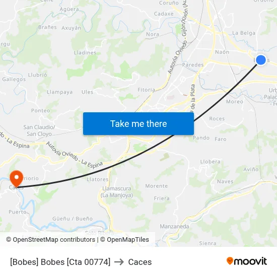 [Bobes]  Bobes [Cta 00774] to Caces map