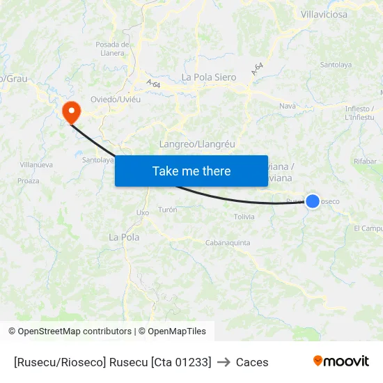 [Rusecu/Rioseco]  Rusecu [Cta 01233] to Caces map