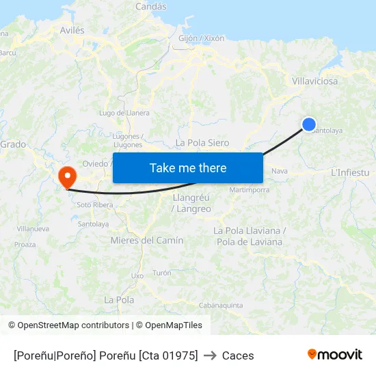 [Poreñu|Poreño]  Poreñu [Cta 01975] to Caces map