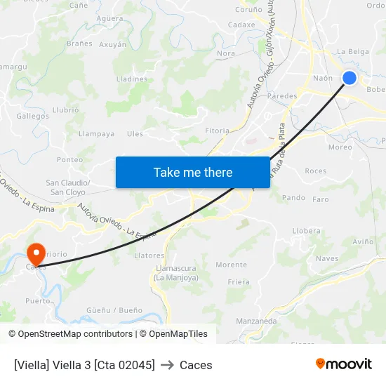 [Viella]  Viella 3 [Cta 02045] to Caces map