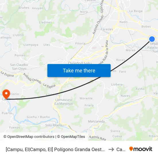 [Campu, El|Campo, El]  Polígono Granda Oeste 2 [Cta 03577] to Caces map